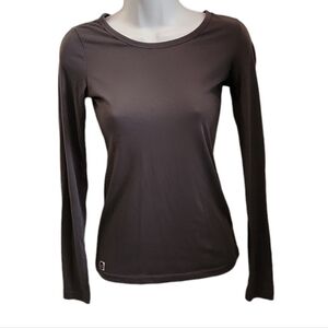 Gray Long Sleeve Top